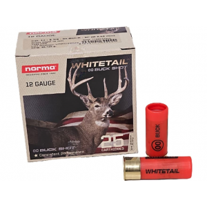 ma Whitetail 12 Gauge 2-3/4 #00 Buckshot 9 Pellets Box Of 25 Ammo