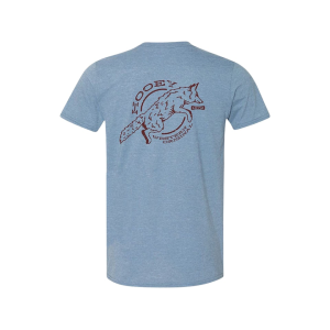 HOOEY Men's Coyote Short Sleeve T Shirt Heather Indigo 2XL