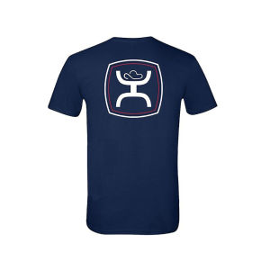 HOOEY Men's Emblem Short Sleeve T Shirt Navy Medium