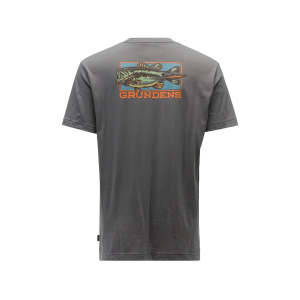 GRUNDENS Men's Off To The Races T Shirt Smoke Large