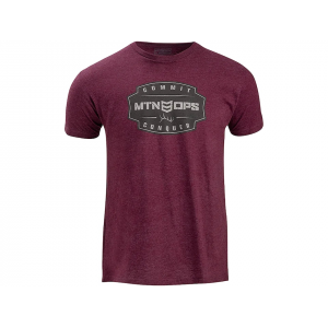 MTN OPS Men's Conquer T Shirt Heather Maroon XL