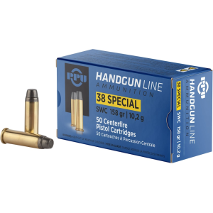 PPU 38 Special Ammo 158 Grain Semi-Wadcutter Box of 50