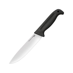 Cold Steel Scalper Fixed Blade Knife 6" Straightback 4116 Satin Blade Kray-Ex Handle Black - Cold Steel