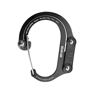 Gear Aid Heroclip Carabiner Medium Stealth Black - Gear Aid