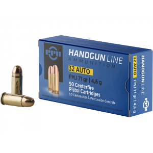 PPU 32 Acp Ammo 71 Grain Full Metal Jacket Box Of 50