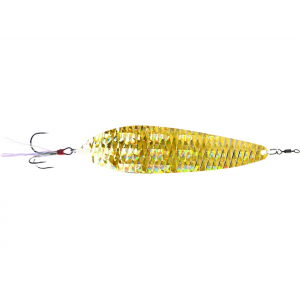 NICHOLS LURES Bass Mafia Big Larry Spoon Shattered Glass Gold