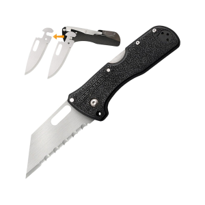 Cold Steel Click N Cut Pocket Knife 2.75" Utility 420J2 Satin Blade ABS Polymer Handle Black - Cold Steel