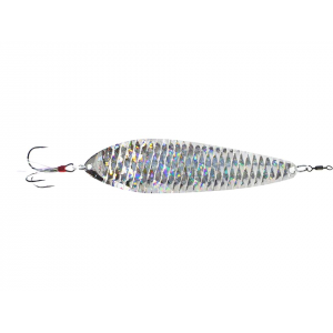 NICHOLS LURES Bass Mafia Big Larry Spoon Shattered Glass Silver
