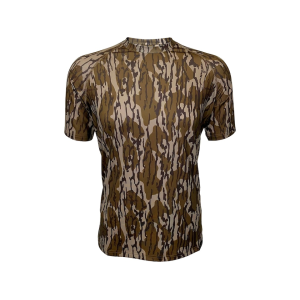 MIDWAYUSA Men's Ambush Short Sleeve T Shirt Mossy Oak Original Bottomland Medium