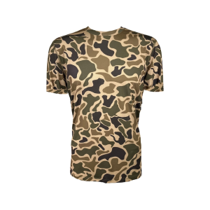 MidwayUSA Men's Ambush Short Sleeve Crew Neck T Shirt Old School Camo XL - Midwayusa