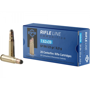  7.62x39mm 123 Grain Round Nose Box Of 20 Ammo
