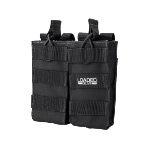 Barska CX-850 Double Section Magazine Pouch Black - Barska