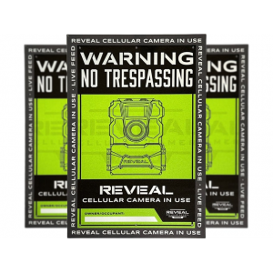 Tactacam Reveal No Trespassing Sign 3PK - Tactacam