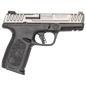 Smith & Wesson SD9 2.0 9mm Luger Pistol 4" Barrel 16+1 Round Stainless Slide Black Grip Black Frame