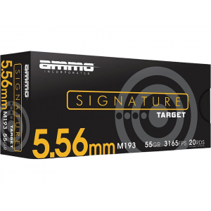 o Inc. Signature 5.56x45mm NATO 55 Grain Full Metal Jacket Box Of 20 Ammo