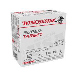 chester Super Target Light Target 12 Gauge 2-3/4 #9 Lead Shot 1-1/8 Oz Box Of 25 Ammo