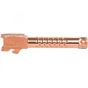 ZEV Technologies Optimized Match Barrel for Glock 19 Gen 1, 2, 3, 4, 5 9mm Luger 4.48" Dimpled 1/2"-28 Thread Stainless Steel Bronze PVD - Zev Technologies