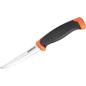 Boker Knives Fallun 2.0 Fixed Blade Knife 3.94" Drop Point 420 Satin Blade Synthetic Handle Black - Boker Knives