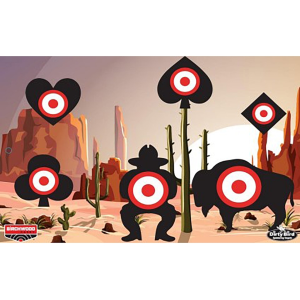 Birchwood Casey Dirty Bird 12" x 18" Aces High Target 6PK - Birchwood Casey