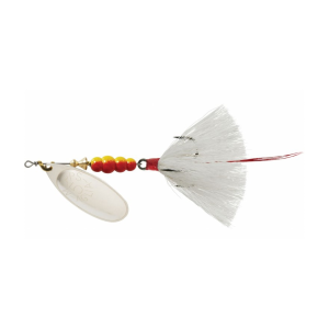 Mepps Aglia Dressed Inline Spinner 1/2oz White Tail Silver Blade - Mepps