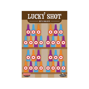 Birchwood Casey Dirty Bird 12" x 18" Lucky Shot Bottles Target 6PK - Birchwood Casey