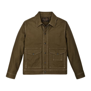 Filson Men's Jungle Cloth Work Jacket Dark Olive Large