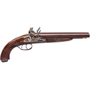 Pedersoli Howdah Hunter Double Barrel Flintlock Shotgun 20 Gauge 10" Browned Barrel Walnut Stock - Pedersoli