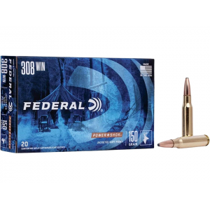 eral Power-Shok 308 Winchester 150 Grain Jacketed Soft Point Case Of 200 (10 Boxes Of 20) Ammo