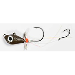 Mustad Addicted Walleye Death Spinner 1/4 oz Walleye Spinner Rig #3/0 Brown 1PK - Mustad
