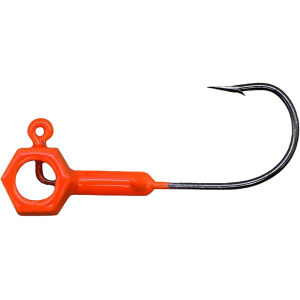 CRAPPIE MAGNET Eye Hole Brandon Smith Hammer Head 1/4oz Jighead Orange