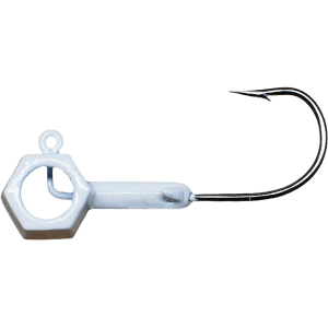 CRAPPIE MAGNET Eye Hole Brandon Smith Hammer Head 1/4oz Jighead White