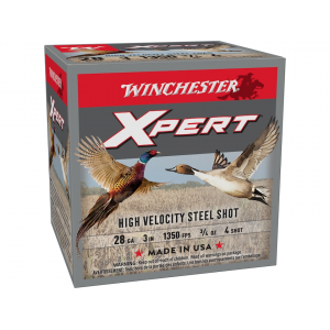 chester Xpert 28 Gauge 3 #4 Steel Shot 3/4 Oz Case Of 250 (10 Boxes Of 25) Ammo