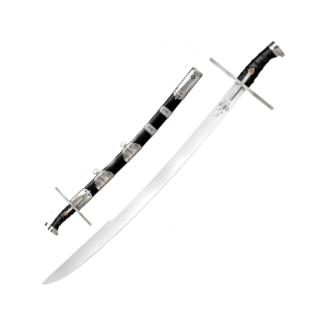 Cold Steel Hungarian Saber 31" 1055 Carbon Polished Blade Griv-Ex Handle Black - Cold Steel