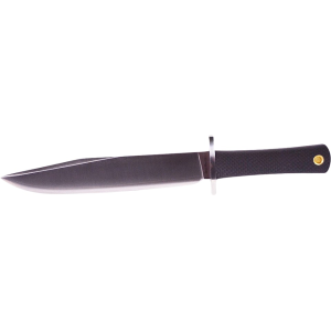 Cold Steel Trail Master Bowie Fixed Blade Knife 9.5" Clip Point San-Mai III Stainless Blade Kray-Ex Handle Black