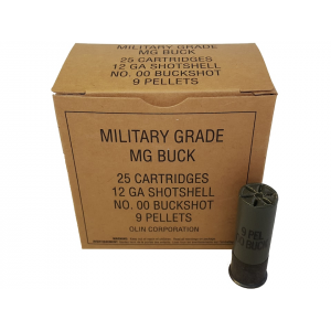 chester Military Grade 12 Gauge 2-3/4 #00 Buckshot 9 Pellets Case Of 250 (10 Boxes Of 25) Ammo