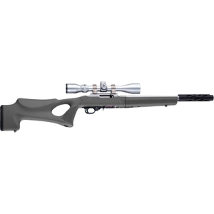 Hogue Rubber OverMolded Thumbhole Rifle Stock Ruger 10/22 Takedown Standard Barrel Channel Synthetic Slate Gray - Hogue