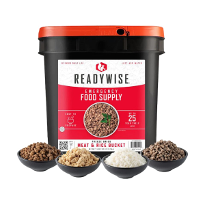 ReadyWise Meat and Rice Freeze Dried Food Bucket - Readywise