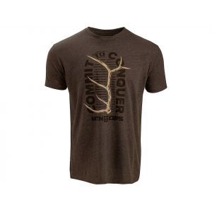 MTN OPS Men's Commit T Shirt Heather Brown Large