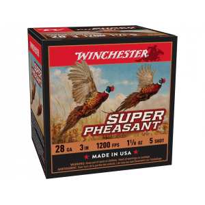 chester Super Pheasant 28 Gauge 3 #5 Lead Shot 1-1/8 Oz Case Of 250 (10 Boxes Of 25) Ammo