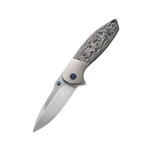 WE Knife Nitro OG Pocket Knife 3.75" Drop Point CPM 20CV Satin Blade Aluminum Handle Satin - We Knife