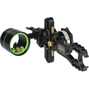 HHA Sports Tetra 5519 1 Pin Bow Sight with Scope .019" Pin Diameter Right Hand Black - Hha Sports