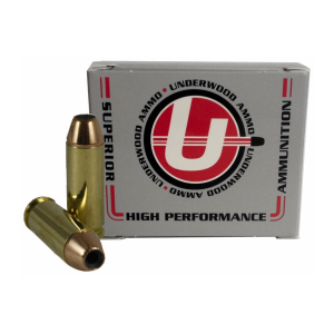 Underwood 45 Winchester Magnum Ammo 230 Grain Nosler Jacketed Hollow Point Box of 20 - Underwood Ammunition