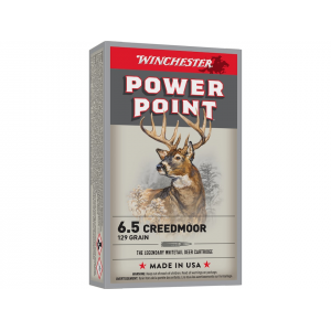 chester Power Point 6.5 Creedmoor 129 Grain Jacketed Soft Point Box Of 20 Ammo