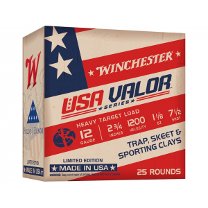 chester USA Valor Target 12 Gauge 2-3/4 #7-1/2 Lead Shot 1-1/8 Oz Case Of 250 (10 Boxes Of 25) Ammo