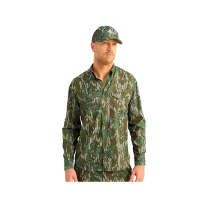 NOMAD Men's Ambush Long Sleeve Shirt Mossy Oak Greenleaf Large