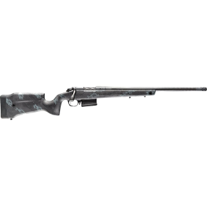 BERGARA B-14 Crest Carbon Bolt Action Rifle 7mm Prc 22" Carbon Fiber Threaded Barrel Cerakote Sniper Gray Frame Black/gray Field Stock