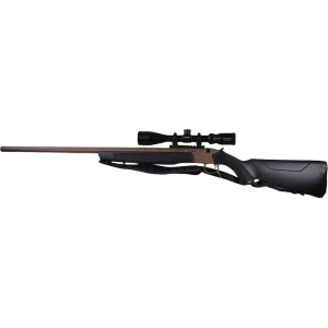 CVA Accura LR-X 50 Caliber Muzzleloading Rifle 30" Threaded Cerakote Flat Dark Earth Barrel Black Stock with KonusPro 4-12x 44mm Scope - Cva