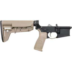 BCM BCM4 Mod-2 SOPMOD AR-15 Complete Lower Receiver Anodized Flat Dark Earth - Bcm