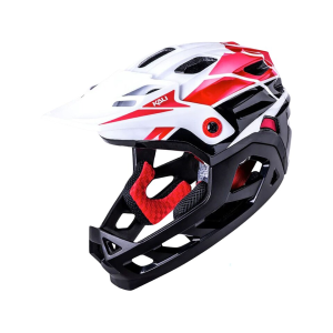 Kali Protectives Maya Full Face Bike Helmet Youth White/Red/Black