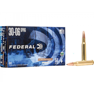 eral Power-Shok Copper 30-06 Springfield 150 Grain Solid Hollow Point Lead Free Box Of 20 Ammo